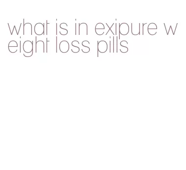 what is in exipure weight loss pills