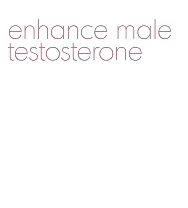 enhance male testosterone