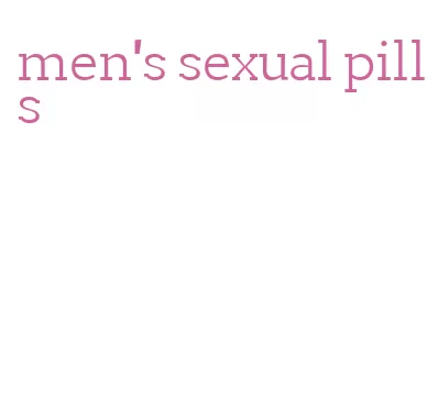 men's sexual pills