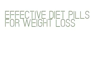 effective diet pills for weight loss