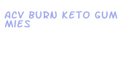 acv burn keto gummies