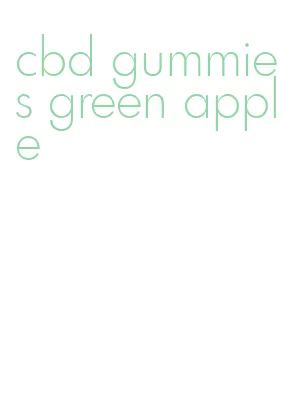 cbd gummies green apple