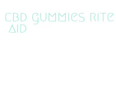cbd gummies rite aid
