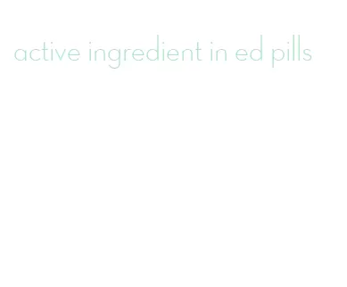 active ingredient in ed pills