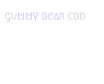 gummy bear cbd