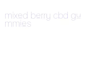 mixed berry cbd gummies