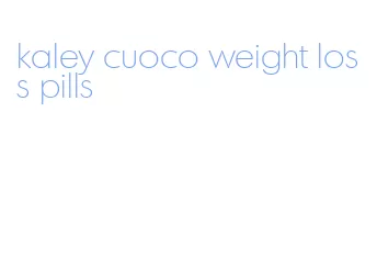 kaley cuoco weight loss pills