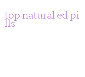 top natural ed pills