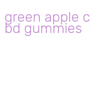 green apple cbd gummies