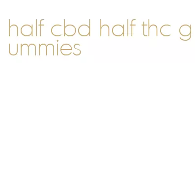 half cbd half thc gummies