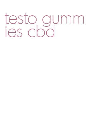 testo gummies cbd