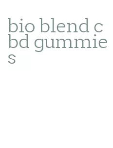 bio blend cbd gummies