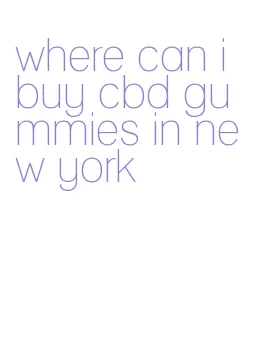 where can i buy cbd gummies in new york