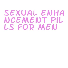 sexual enhancement pills for men