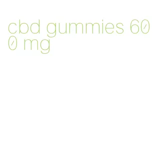 cbd gummies 600 mg