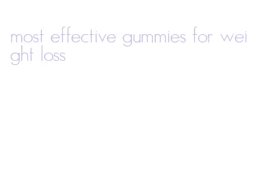 most effective gummies for weight loss
