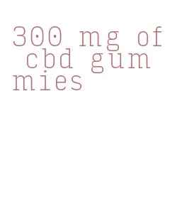 300 mg of cbd gummies