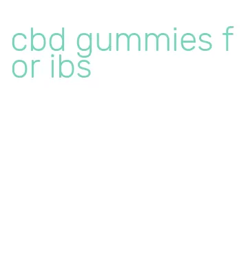 cbd gummies for ibs