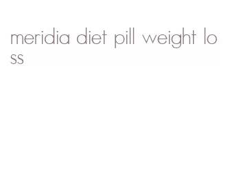 meridia diet pill weight loss